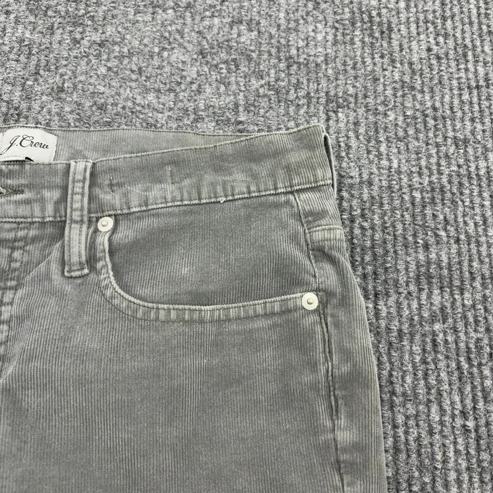 J Crew Pants Mens 30 Gray Corduroy Slim Straight Casual Style